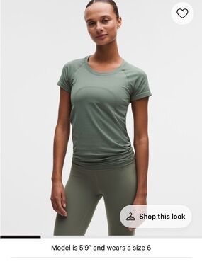Lululemon Swiftly Tech Short-Sleeve Shirt 1.0 Hip Length sz 6 mint condition